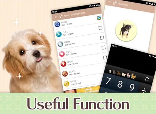 Battery widget Dogs android App screenshot 0