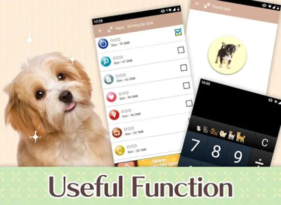 Battery widget Dogs android App screenshot 4