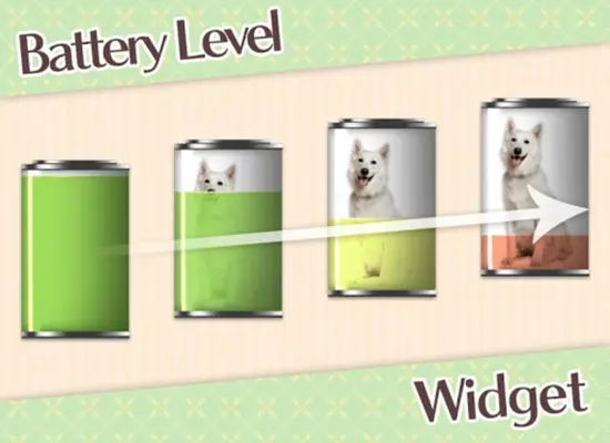 Battery widget Dogs android App screenshot 6