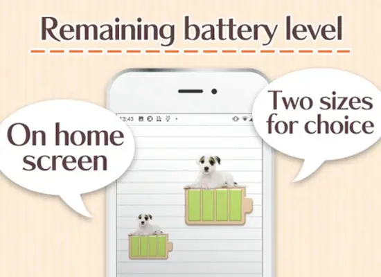 Battery widget Dogs android App screenshot 7